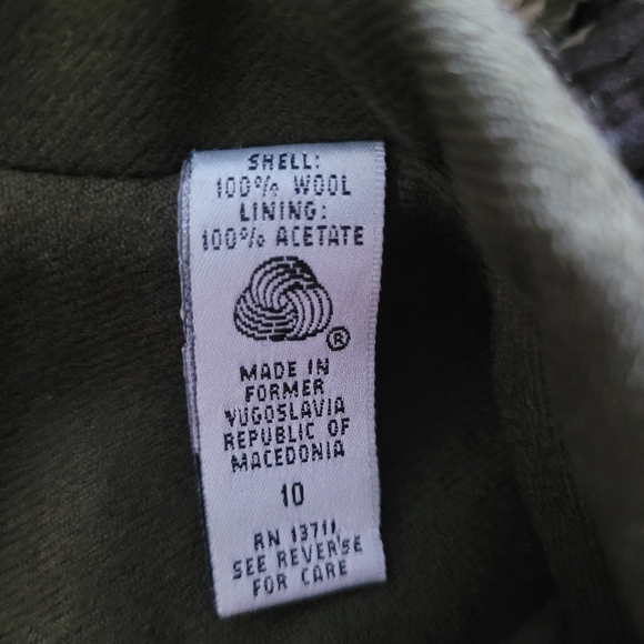 Amanda Smith Light Brown 100% Wool Blazer 10 - Picture 7 of 7